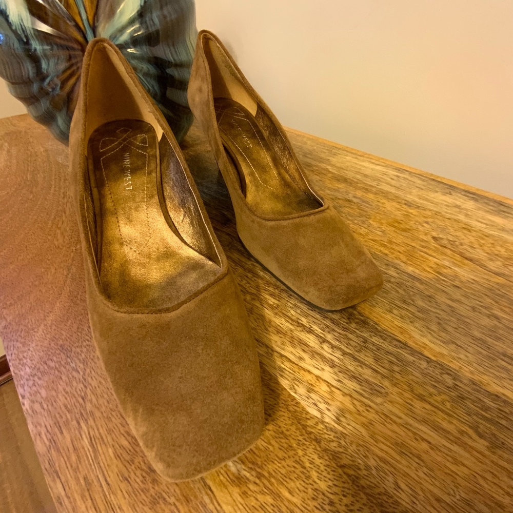 Suede wedges